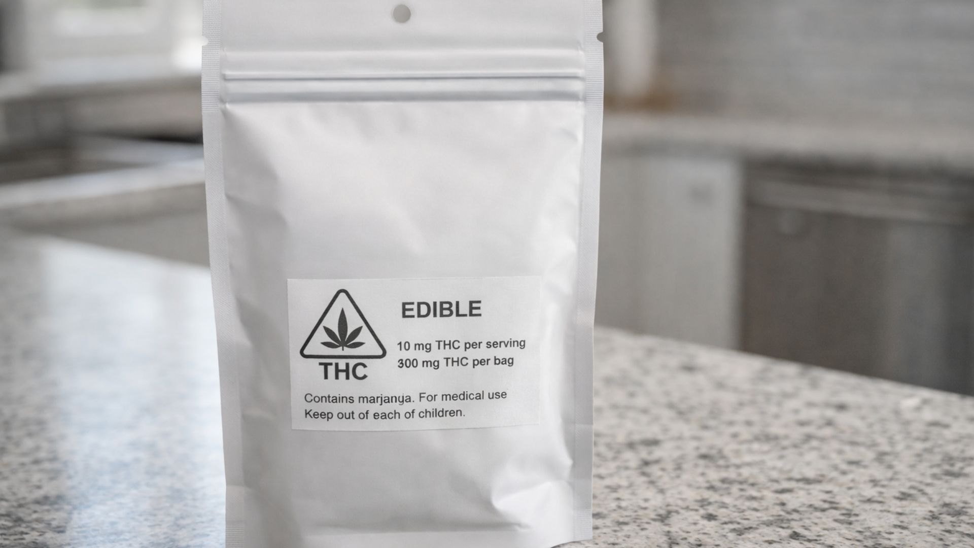 Edibles legal in Florida labeled THC edible packaging