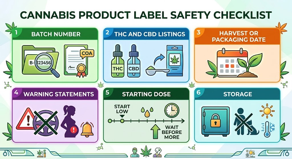 How to Read a Cannabis Product Label: THC, CBD, Dosage & Safety Explained